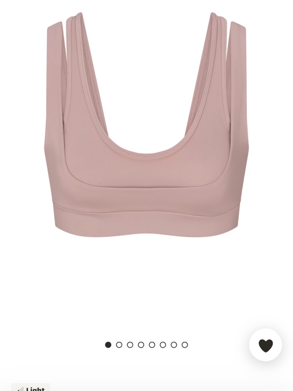 NIKESKIMS Rose Dust Scoop Neck Wireless Sports Bra